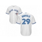 Youth Majestic Toronto Blue Jays #29 Jesse Barfield Replica White Home MLB Jersey