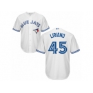 Youth Majestic Toronto Blue Jays #45 Francisco Liriano Authentic White Home MLB Jersey