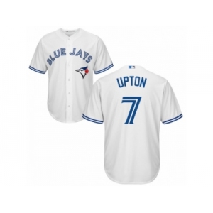 Youth Majestic Toronto Blue Jays #7 B.J. Upton Authentic White Home MLB Jersey