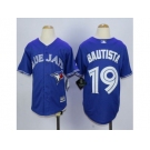 Youth Toronto Blue Jays #19 Jose Bautista Blue New Jerseys