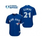 Youth Toronto Blue Jays #21 Roger Clemens Blue Cool Base Stitched MLB Jersey