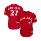 Youth Toronto Blue Jays #27 Vladimir Guerrero Jr. Authentic Scarlet Alternate Baseball Jersey