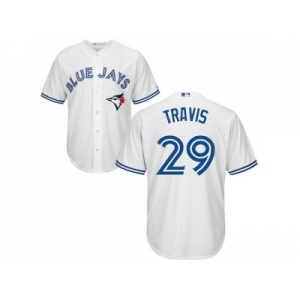 Youth Toronto Blue Jays #29 Devon Travis White Cool Base Stitched MLB Jersey