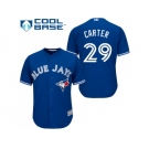 Youth Toronto Blue Jays #29 Joe Carter Blue Cool Base Stitched MLB Jersey