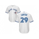 Youth Toronto Blue Jays #29 Joe Carter White Cool Base Stitched MLB Jersey