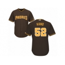 Youth Majestic San Diego Padres #52 Brad Hand Replica Brown Alternate Cool Base MLB Jersey