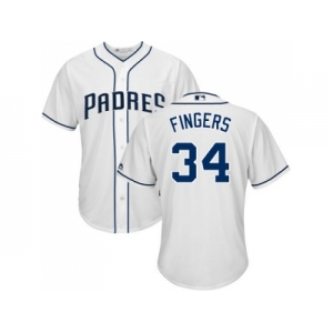 Youth San Diego Padres #34 Rollie Fingers White Cool Base Stitched MLB Jersey