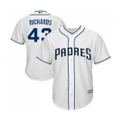 Youth San Diego Padres #43 Garrett Richards Authentic White Home Cool Base Baseball Jersey