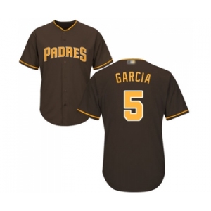 Youth San Diego Padres #5 Greg Garcia Replica Brown Alternate Cool Base Baseball Jersey
