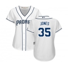 Women's Majestic San Diego Padres #35 Randy Jones Replica White Home Cool Base MLB Jersey