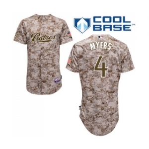 Women's Majestic San Diego Padres #4 Wil Myers Replica Camo Alternate 2 Cool Base MLB Jersey