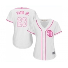 Women's San Diego Padres #23 Fernando Tatis Jr. Authentic White Fashion Cool Base Baseball Jersey