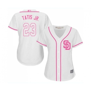 Women's San Diego Padres #23 Fernando Tatis Jr. Authentic White Fashion Cool Base Baseball Jersey