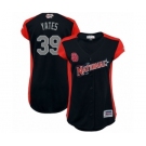 Women's San Diego Padres #39 Kirby Yates Authentic Navy Blue National League 2019 Baseball All-Star Jersey