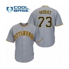 Youth Majestic Pittsburgh Pirates #73 Felipe Vazquez Authentic Grey Road Cool Base MLB Jersey