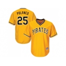 Youth Pittsburgh Pirates #25 Gregory Polanco Gold Cool Base Stitched MLB Jersey