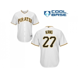 Youth Pittsburgh Pirates #27 Jung-ho Kang White Cool Base Stitched MLB Jersey