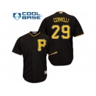 Youth Pittsburgh Pirates #29 Francisco Cervelli Black Cool Base Stitched MLB Jersey