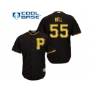 Youth Pittsburgh Pirates #55 Josh Bell Black Cool Base Stitched MLB Jersey