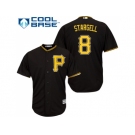 Youth Pittsburgh Pirates #8 Willie Stargell Black Cool Base Stitched MLB Jersey