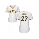 Women Pittsburgh Pirates #27 Jung-ho Kang White Home Stitched MLB Jersey