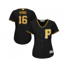 Women's Pittsburgh Pirates #16 Jung-ho Kang Black Alternate Stitched MLB Jersey