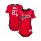 Women's Majestic Philadelphia Phillies #27 Aaron Nola Game Red National League 2018 MLB All-Star MLB Jersey