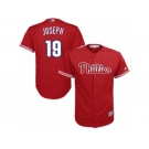 Youth Majestic Philadelphia Phillies #19 Tommy Joseph Replica Red Alternate Cool Base MLB Jersey