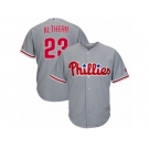 Youth Majestic Philadelphia Phillies #23 Aaron Altherr Authentic Grey Road Cool Base MLB Jersey