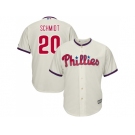 Youth Philadelphia Phillies #20 Mike Schmidt Cream Cool Base Stitched MLB Jersey