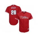 Youth Philadelphia Phillies #26 Chase Utley Red Cool Base Stitched MLB Jersey