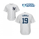 Youth Majestic New York Yankees #19 Masahiro Tanaka Authentic White Home MLB Jersey