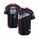 Youth Majestic New York Yankees #99 Aaron Judge Game Navy Blue American League 2018 MLB All-Star MLB Jersey