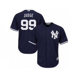 Youth Majestic New York Yankees #99 Aaron Judge Replica Navy Blue Alternate MLB Jersey