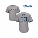 Youth New York Yankees #33 Greg Bird Grey Cool Base Stitched MLB Jersey