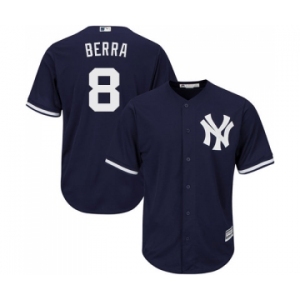 Youth New York Yankees #8 Yogi Berra Authentic Navy Blue Alternate Baseball Jersey