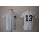 Youth mlb jerseys new york yankees #13 alex rodriguez white(black stripe)