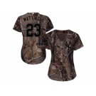 Women New York Yankees #23 Don Mattingly Camo Realtree Collection Cool Base Stitched MLB Jersey
