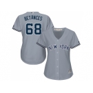 Women's New York Yankees #68 Dellin Betances Grey Road Stitched MLB Jersey