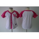 women mlb jerseys new york yankees blank white pink[2012]