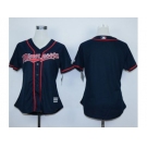 Women Minnesota Twins Blank Navy Blue jerseys