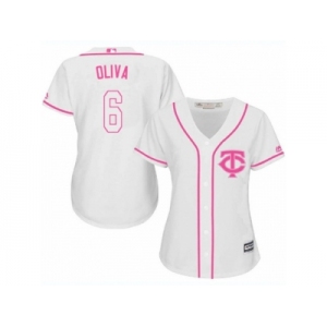 Women's Majestic Minnesota Twins #6 Tony Oliva Authentic White Fashion Cool Base MLB Jersey