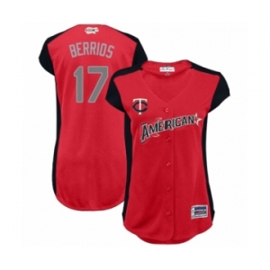 Women's Minnesota Twins #17 Jose Berrios Authentic Red American League 2019 Baseball All-Star Jersey