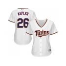 Women's Minnesota Twins #26 Max Kepler White Home Stitched MLB Jersey