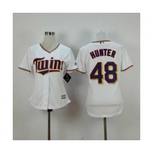 women mlb jerseys minnesota twins #48 hunter white[hunter]