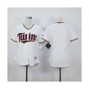 women mlb jerseys minnesota twins blank white