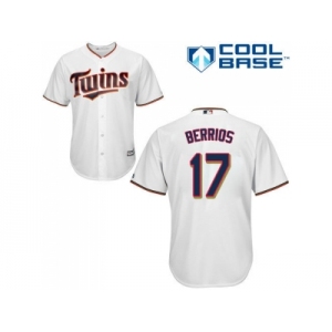 Youth Minnesota Twins #17 Jose Berrios White Cool Base Stitched MLB Jersey