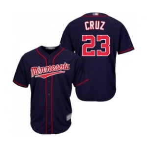 Youth Minnesota Twins #23 Nelson Cruz Authentic Navy Blue Alternate Road Cool Base Baseball Jersey