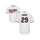 Youth Minnesota Twins #29 Rod Carew White Cool Base Stitched MLB Jersey