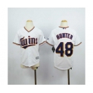 youth mlb jerseys minnesota twins #48 hunter white[hunter]